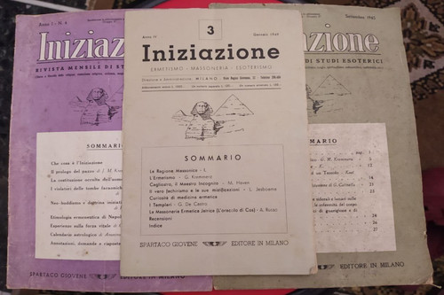 Tre riviste iniziazione - tre,
