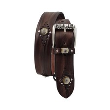 Cintura 4 cm in cuoio di toro