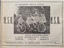 1912 PUBBLICITA' ADVERT NSU