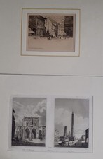 BOLOGNA. Lotto di 6 stampe