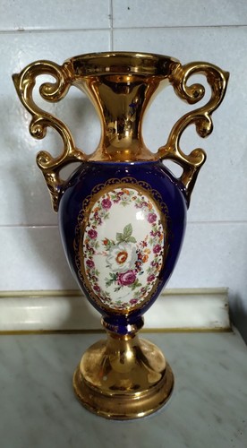 Vaso stile limonges - vaso,