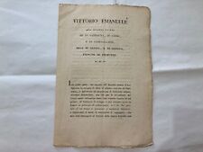 VITTORIO EMANUELE RE DI SARDEGNA SPESE D'ARTIGLIERIA SALNITRO FABBRICHE 1817