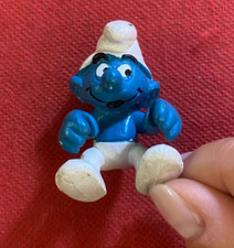 40219 PUFFO BARCA A REMI ROW BOAT , PEYO Schleich SMURF SCHLUMPF vintage