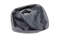 CUFFIA LEVA CAMBIO IN NERA PELLE NERA adatta a FIAT NUOVA CROMA JTDm