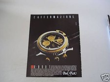 advertising Pubblicità 1990 OROLOGIO PAUL PICOT U-BOOT