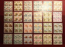 FRANCOBOLLI ITALIA MNH 1980 1981 BLOCCHI 4 CASTELLI. COMPLETO