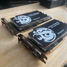 2 schede grafiche gpu gtx 580 con water block Bitspower installate usate 