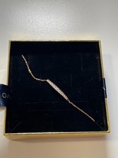 Braccialetto in Oro 9K con 13 Diamanti sintetici - Elegante e Raffinato