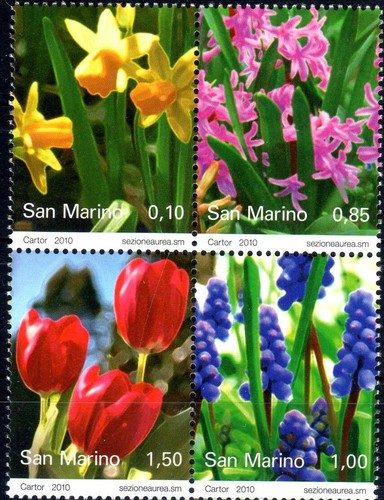 2010 san marino fiori mnh - marino,