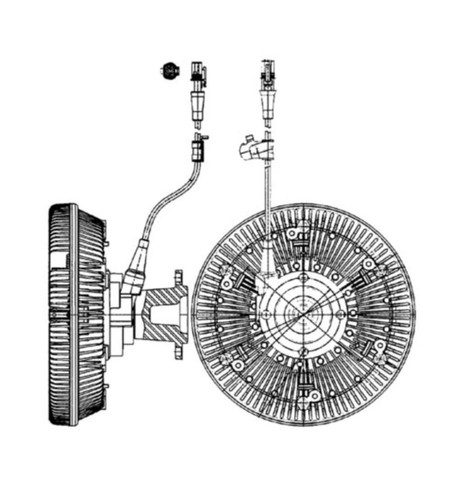 Frizione ventola mahle cfc 221 - frizione,