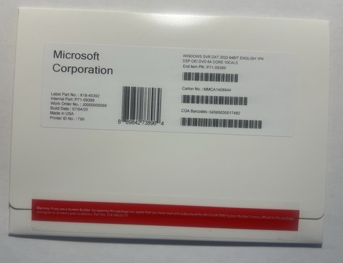 Microsoft windows server - microsoft, 2022