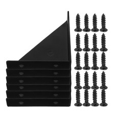  6 set di staffe per mensole triangolari per armadietti, staffe per angolari in