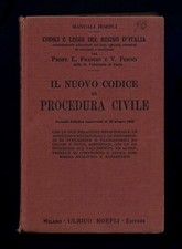 manuali HOEPLI 2a ediz. 1942 IL NUOVO CODICE DI PROCEDURA CIVILE Franchi Feroci