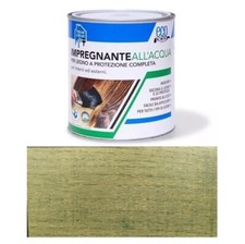 Vernice Impregnante ad Acqua Verde Chiaro da 0,750 Lt Ecopictor per Legno