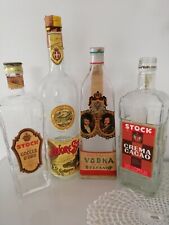 4 bottiglie vuote liquori vari