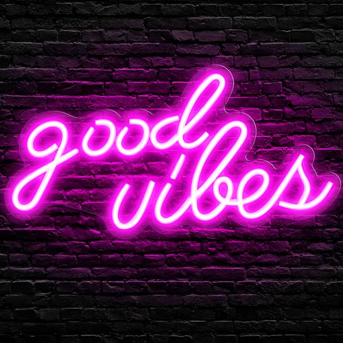 Good vibes pannello - pannello, led