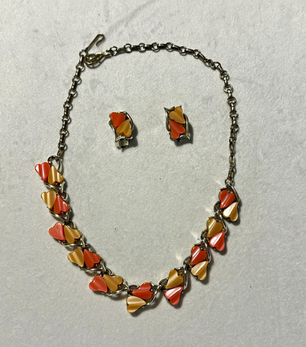 Set orecchini clip collana