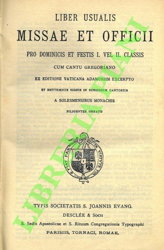 Liber usualis missae - , et