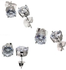 orecchini punto luce zircone