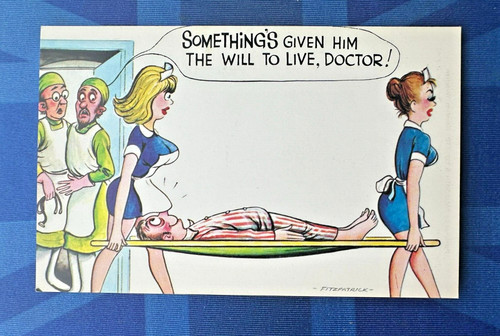 Saucy bamforth comic - comic, postcard