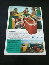 1974 STYLE FRIGO PORTATILE PICNIC  PUBBLICITA EPOCA AD ANNI 70 VINTAGE