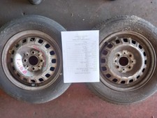 N. 2 CERCHI FERRO+GOMME FIAT  4 FORI - 13" - 4,5B 13H - P3-T6B