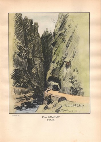 Stampa antica val taleggio - stampa,