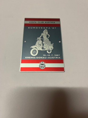 Vespa placca anni - vespa, euro