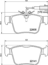 BREMBO P 23 180 Kit pastiglie freno per MASERATI GHIBLI III (M157), LEVANTE SUV 
