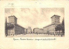 B4643) ROMA PIAZZA VENEZIA DISEGNO ANTONIO CARBONATI VIAGGIATA
