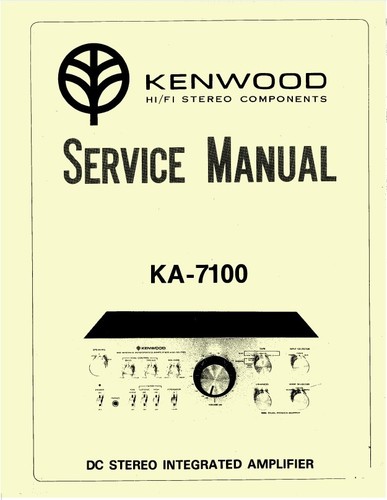 Kenwood 7100 amplificatore - ka-7100,