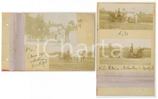 1904 LANZO INTELVI Ritratto di cavalli con i loro calessi - Lotto 4 foto VINTAGE