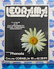 ADESIVO STICKER VINTAGE AUTOCOLLANT AUFKLEBER PHONOLA LEORAMA TV HI-FI ROMA