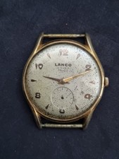 Lanco vintage watch Swiss 37 mm NON Funzionante cal 1222