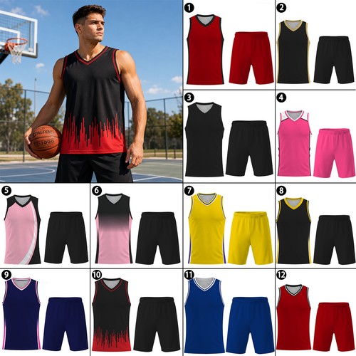 Set pantaloncini maglia basket