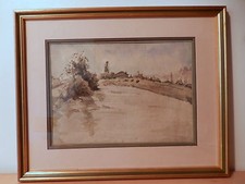 Dipinto Paesaggio Casa