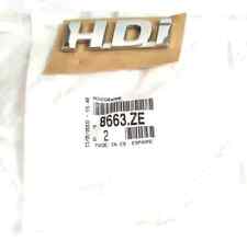 Original OE 8663.ZE Scritta Emblema Logo Targhetta "HDi" PEUGEOT 206 207 306 307
