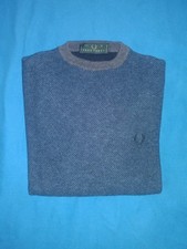 Maglione Fred Perry Nero E Blu
