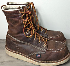 Thorogood 804-4208 Stivali Uomo 8" Pelle Moc Punta di Sicurezza Maxwear Zeppa Taglia 9 D