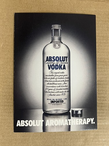 Cartolina absolut bottiglia - absolut,