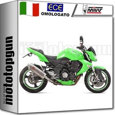 MIVV 2 SCARICO OMOLOGATO CAT-OEM OVAL INOX KAWASAKI Z 1000 Z1000 2009 09