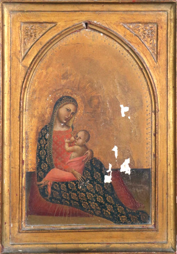 Scuola italiana madonna con - scuola, italiana,