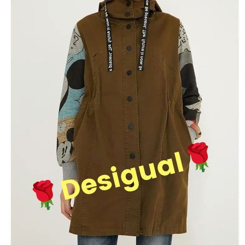 Parka desigual topolino verde - desigual,
