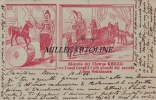CIRCO SCHUMANN Clown GHEZZI 1899 - Rara cartolina da Bologna a Padova