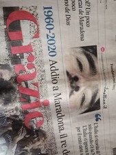GIORNALE QUOTIDIANO IL MATTINO 26.11.2020 MORTE DIEGO ARMANDO MARADONA