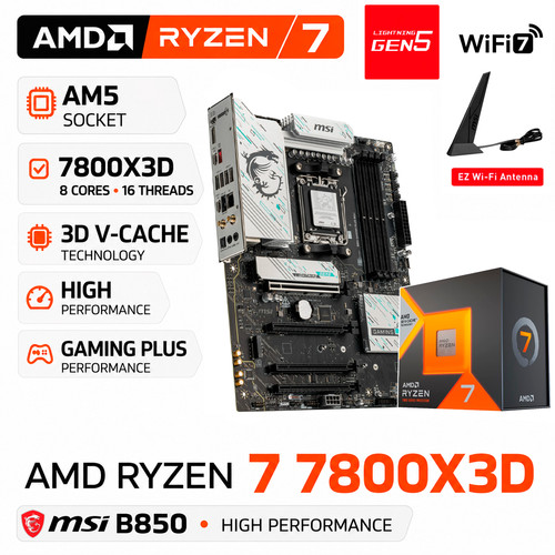Amd ryzen 7800x3d - 7,