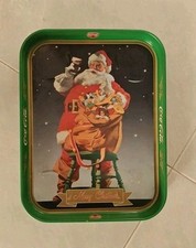 Vassoio Di Latta  Coca Cola  Babbo Natale 