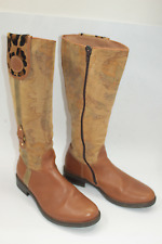 ALVIERO MARTINI women shoes sz 8.5 Europe 39 brown suede leather S9276