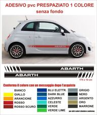 Kit adesivi strisce Fiat 500 595 Abarth stickers tuning decals laterali sport