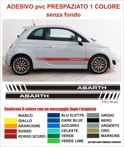 Kit adesivi strisce fiat 500 - kit,